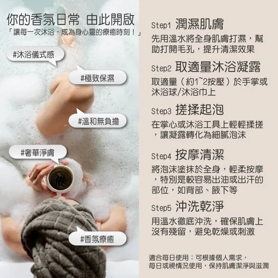 【鈔級香】緞光花語沐浴露500ml 縮圖 8