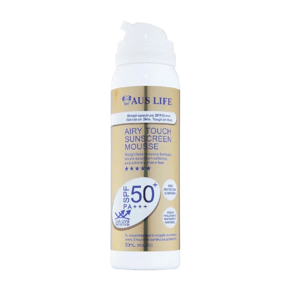 【澳思萊AUS LIFE】空氣感隱形防曬慕斯 50ml｜澳思萊 Auslife 臉部植萃保養