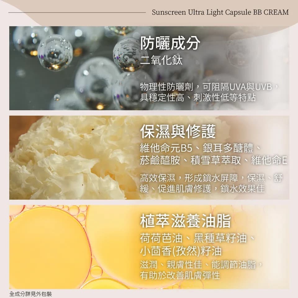 【BEAUTY CROWN】超輕盈防曬膠囊BB霜 0.5g×25粒 縮圖 8