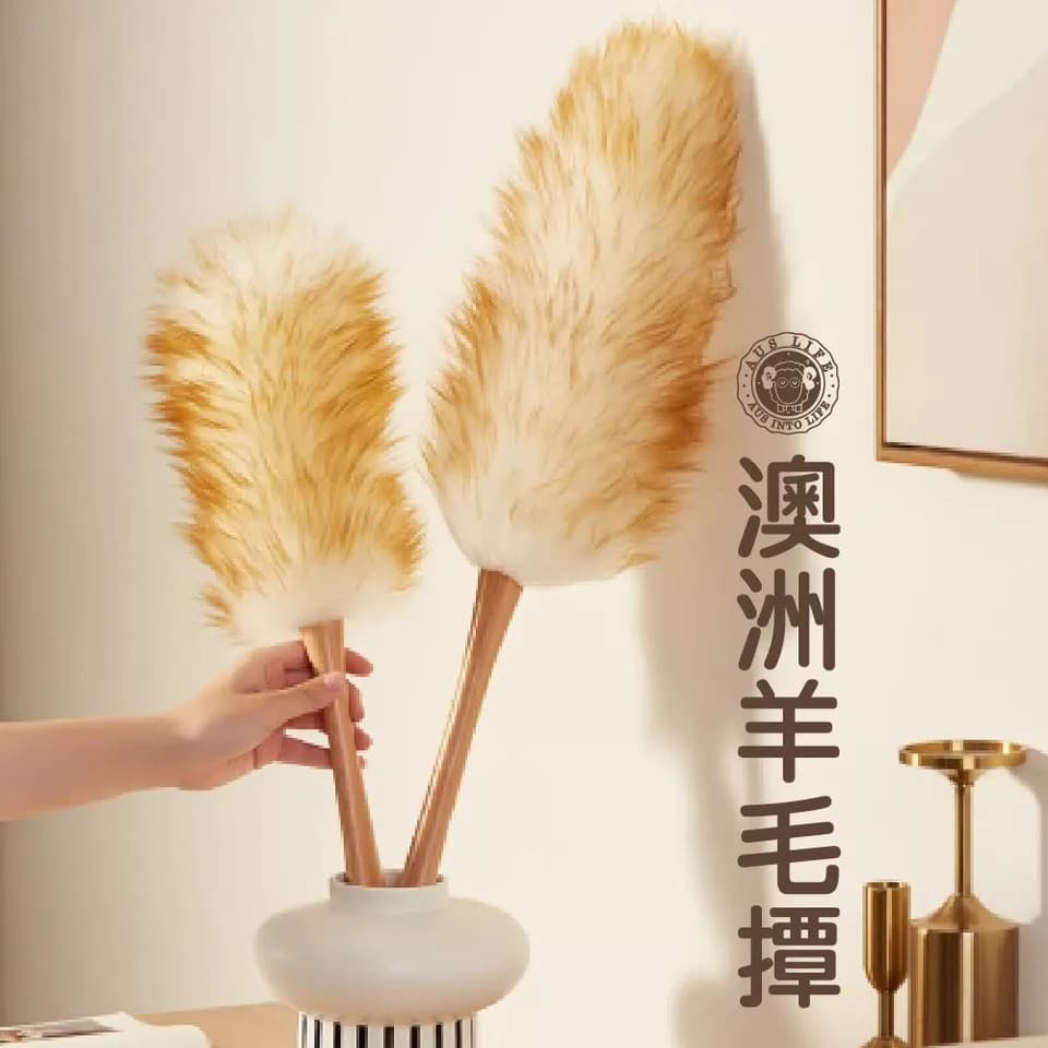 【澳思萊AUS LIFE】澳洲羊毛撢子（小）A35 縮圖 7
