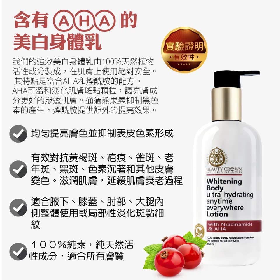 【BEAUTY CROWN】B3彈潤修護身體乳 350ml 縮圖 10