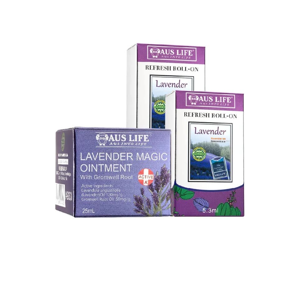 【澳思萊AUS LIFE】薰衣草滾珠舒緩霜 3入組｜澳思萊 Auslife 天然身體保養