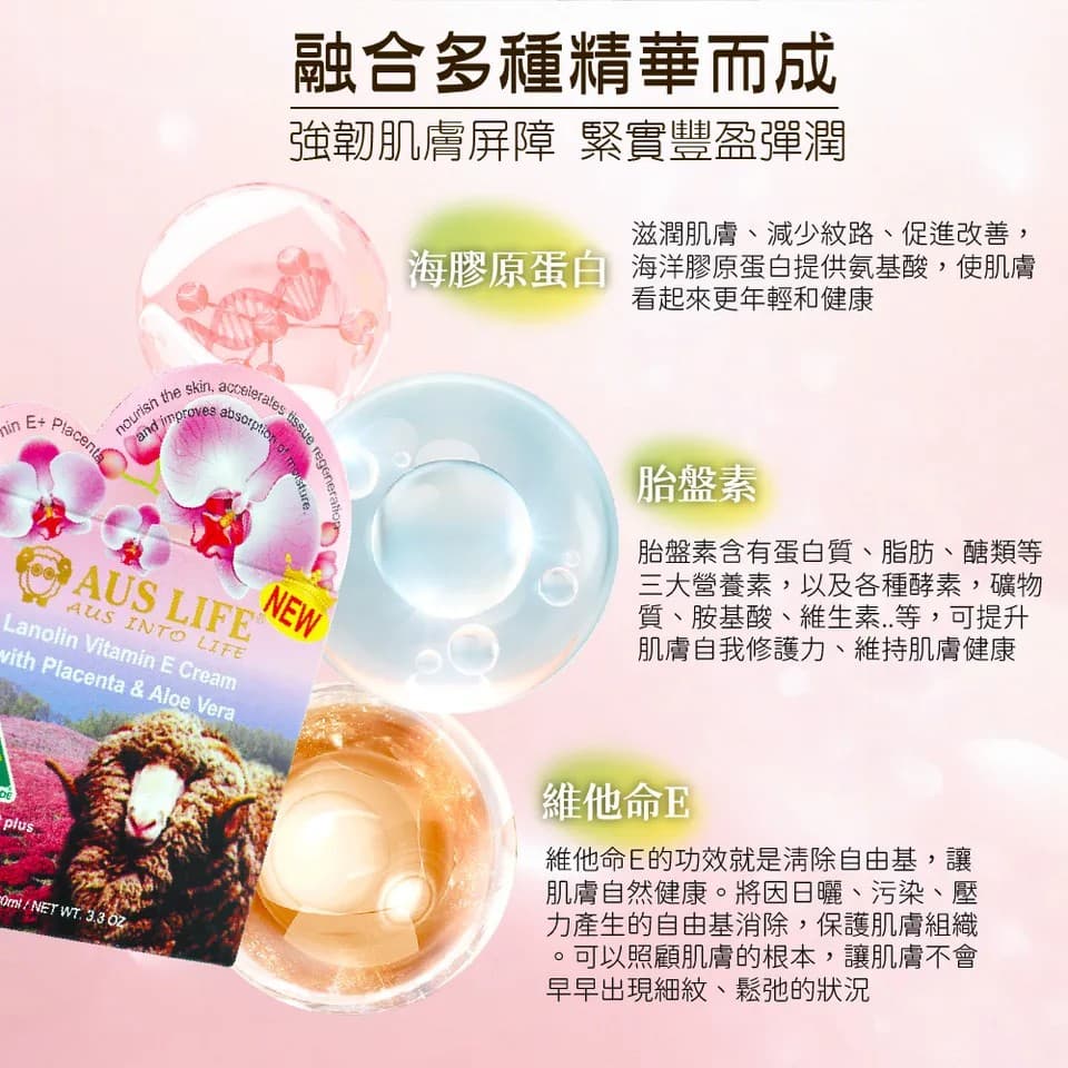【澳思萊AUS LIFE】蘭鑽奢華乳霜 100ml 5入特惠組 縮圖 6