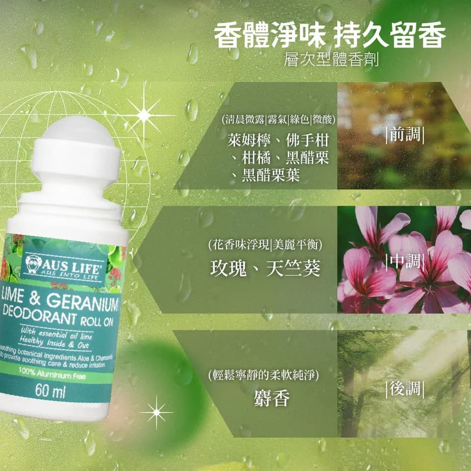 【澳思萊AUS LIFE】森林微露體香劑 60ml 縮圖 5
