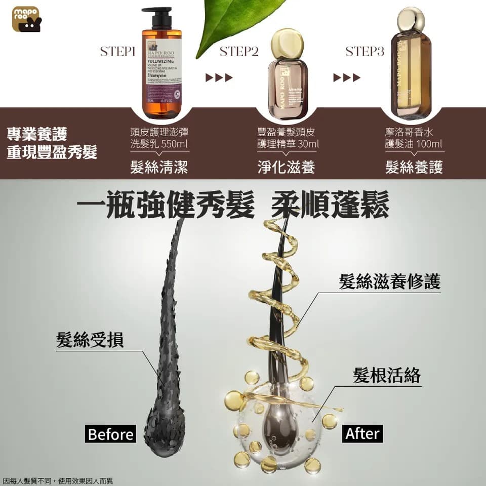 【MAPOROO】頭皮護理澎彈洗髮乳 550ml 縮圖 9