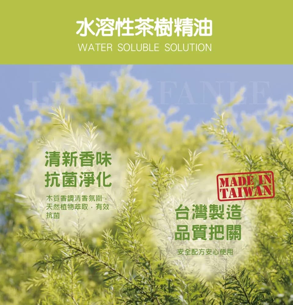 【LIFE FANLE】水溶性澳洲茶樹精油 200ml 縮圖 7