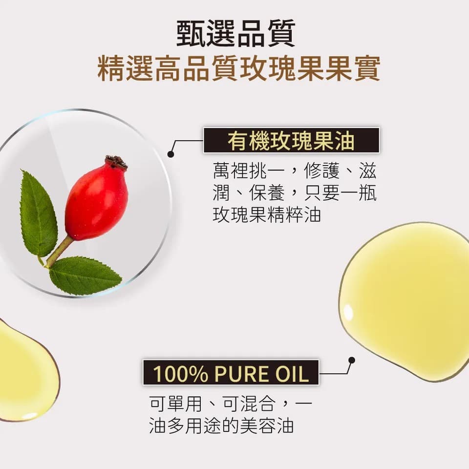 【澳維花園Aus Garden】玫瑰果精粹油 30ml 縮圖 7