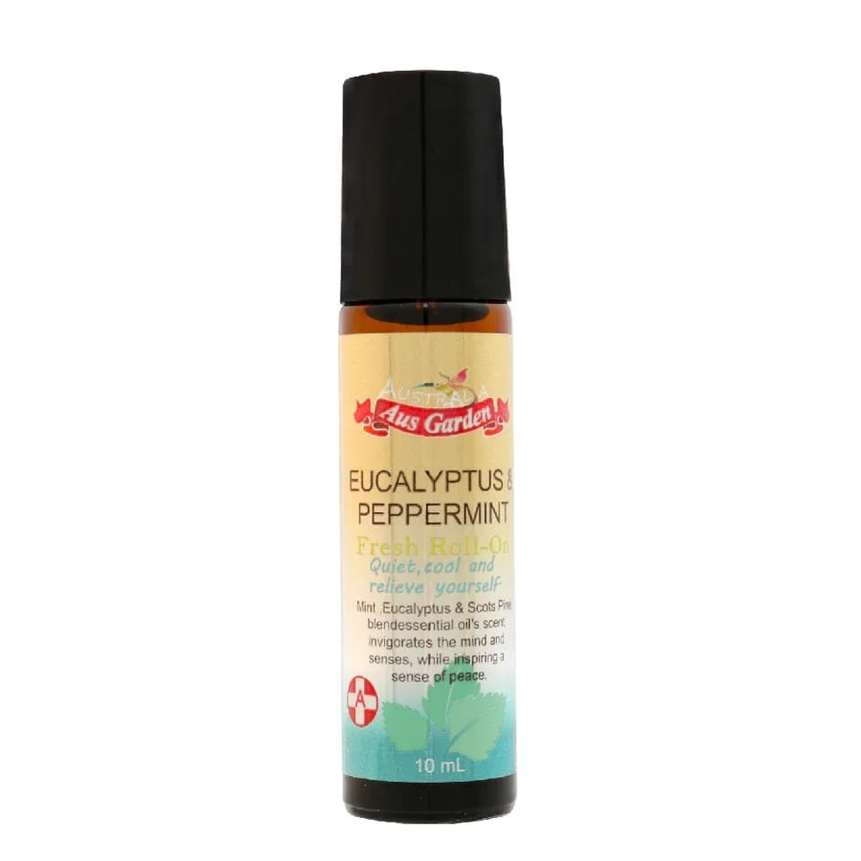 【澳維花園Aus Garden】薄荷尤加利怡神舒涼滾珠精油 10ml｜澳思萊 Auslife 精油芳香調理