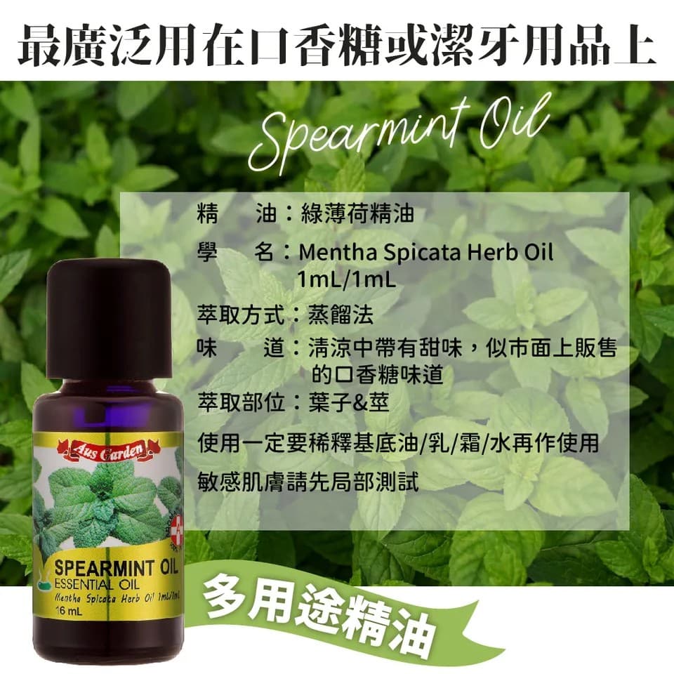 【澳維花園Aus Garden】綠薄荷精油 16ml 縮圖 5