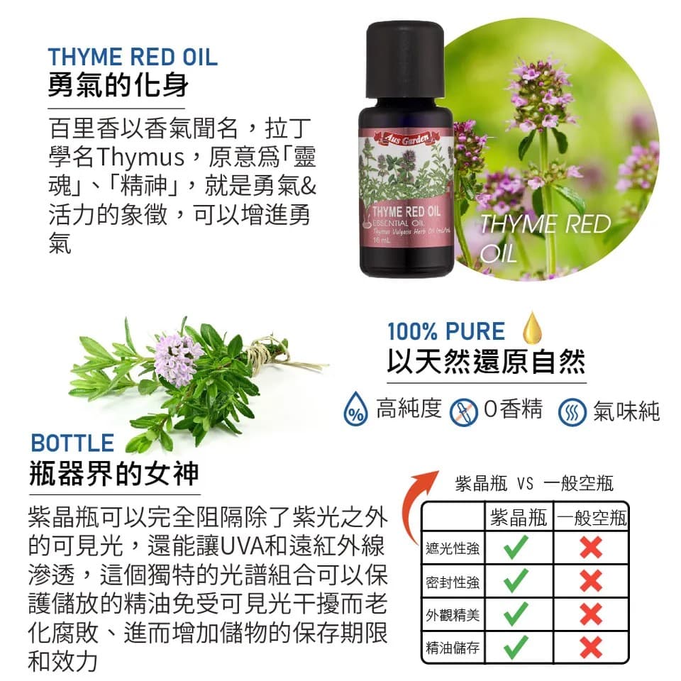 【澳維花園Aus Garden】百里香精油 16ml 縮圖 7