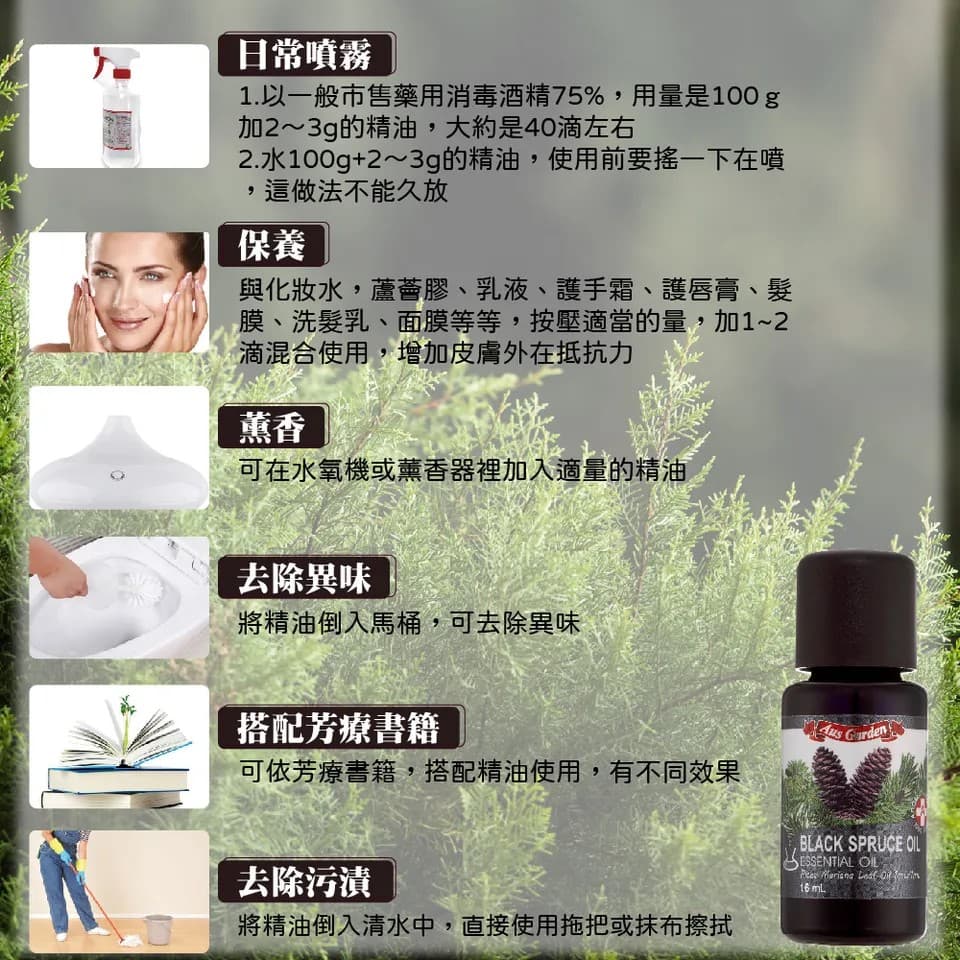 【澳維花園Aus Garden】黑雲杉精油 16ml 縮圖 10
