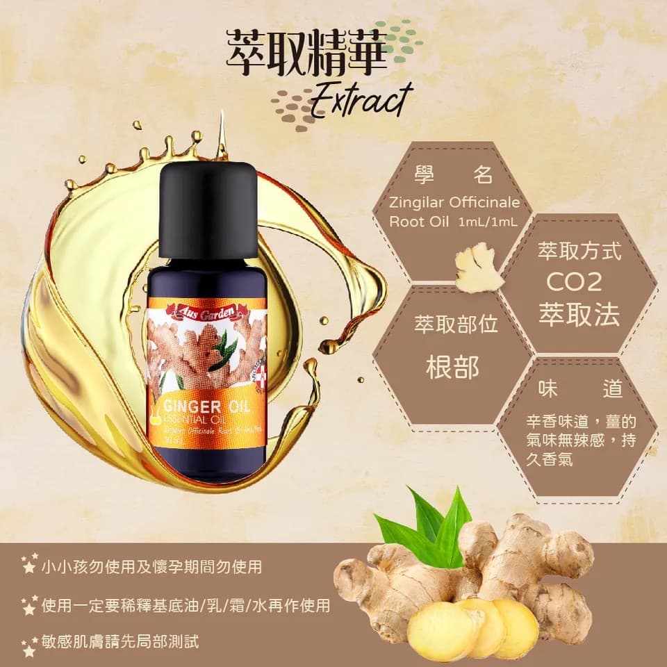 【澳維花園Aus Garden】薑精油 16ml 縮圖 7