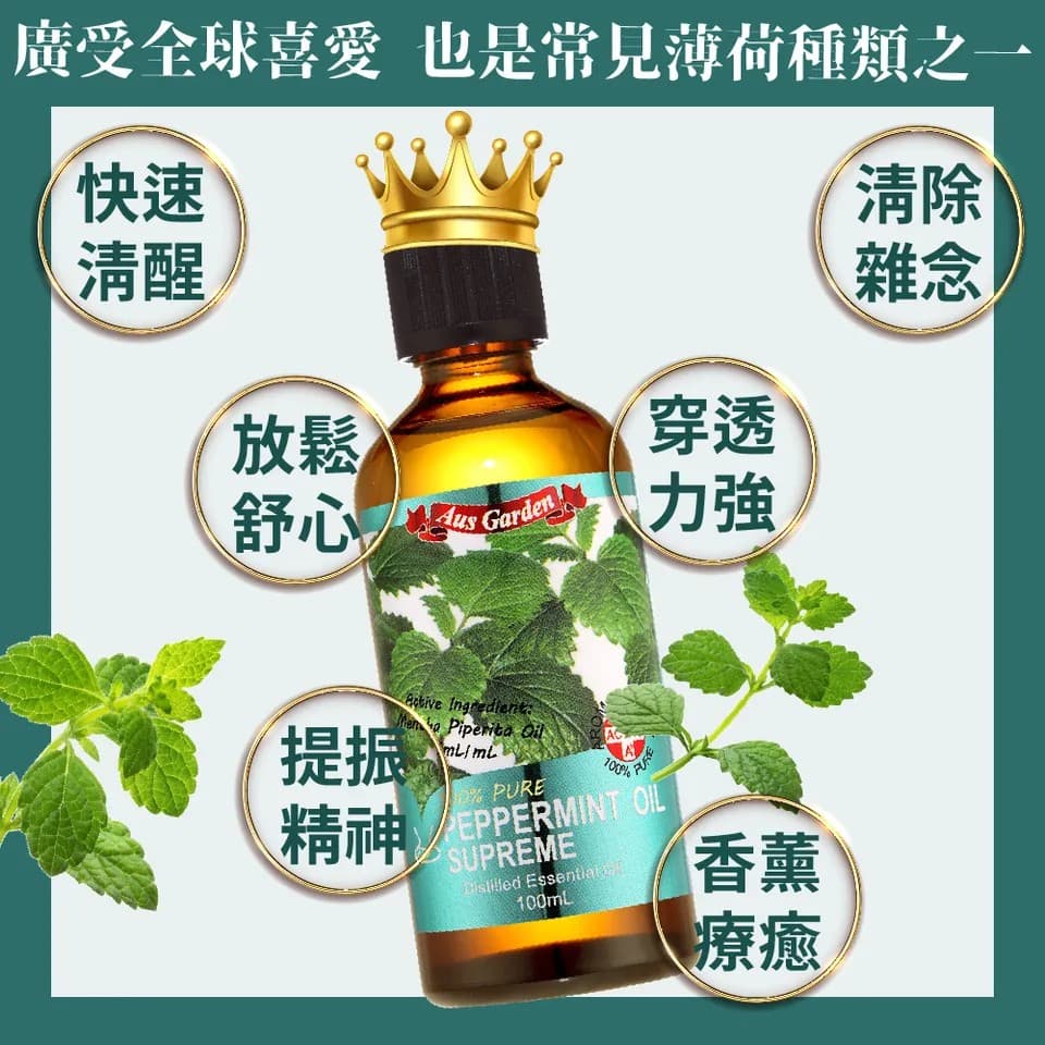 【澳維花園Aus Garden】至尊薄荷精油100ml 縮圖 7
