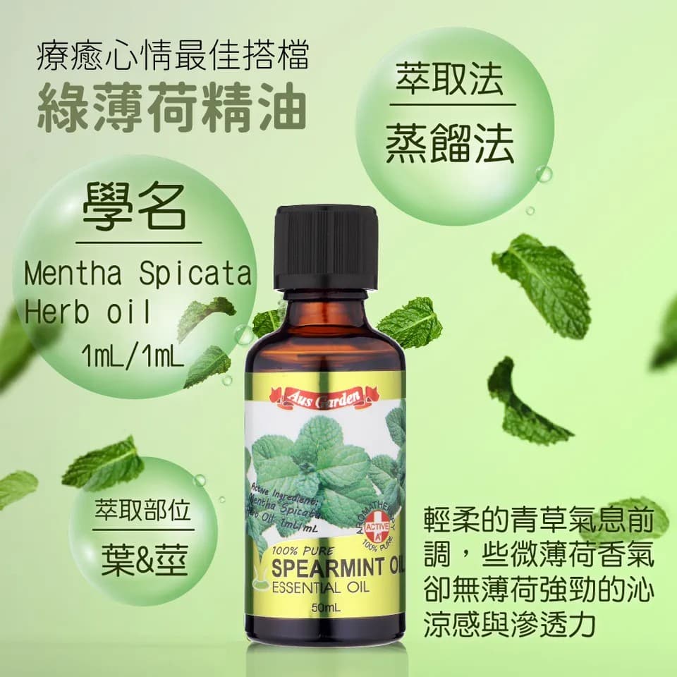 【澳維花園Aus Garden】綠薄荷精油50ml 縮圖 8