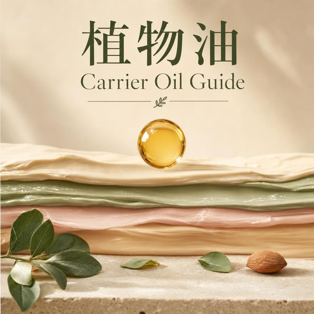 植物油不只是保濕｜4 層皮膚滲透深度 × 杏桃仁油 vs 瓊崖海棠油完整圖譜｜精油百科｜澳思萊芳療筆記封面