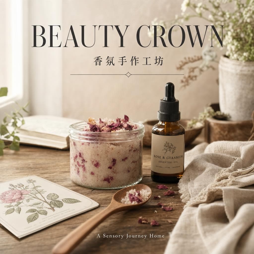 從一次呼吸開始｜BEAUTY CROWN 香氛手作工坊：一場身心回歸的感官之旅｜心理療癒 × 香氛｜澳思萊芳療筆記封面
