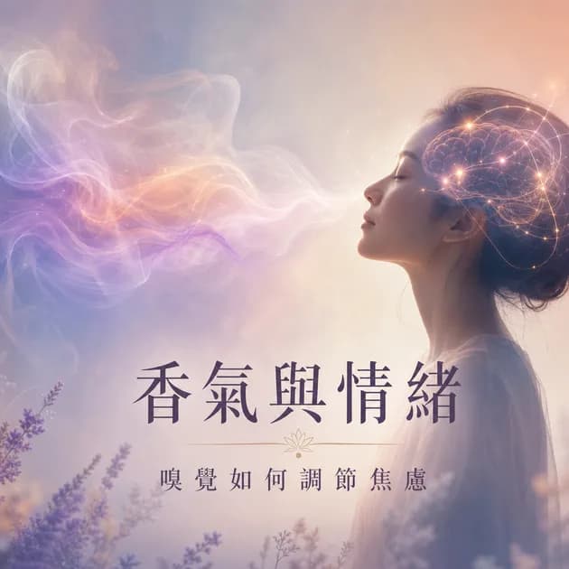 香氣與情緒：嗅覺如何調節焦慮｜心理療癒 × 香氛｜澳思萊芳療筆記封面