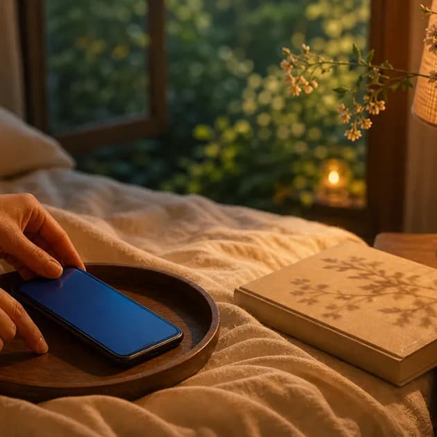 睡前手機該幾點放下？藍光和睡眠的關係｜好眠日常，香氣紓壓｜澳思萊芳療筆記封面