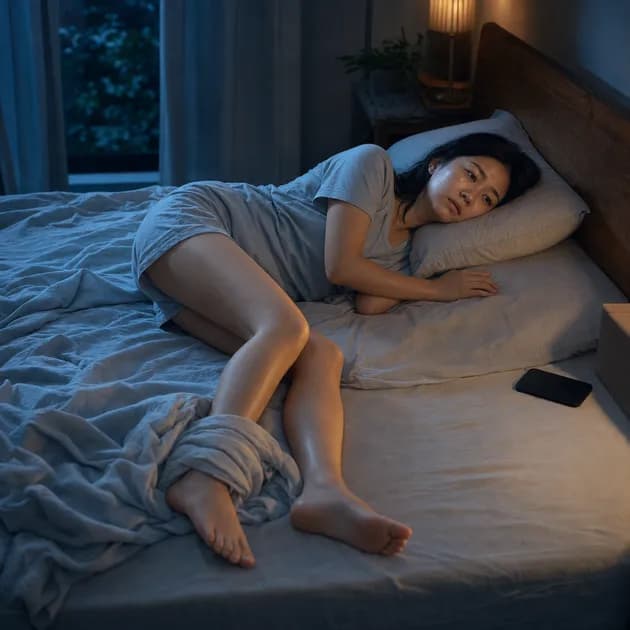 腳酸睡不著怎麼辦？夜裡先做這4件事｜好眠日常，香氣紓壓｜澳思萊芳療筆記封面