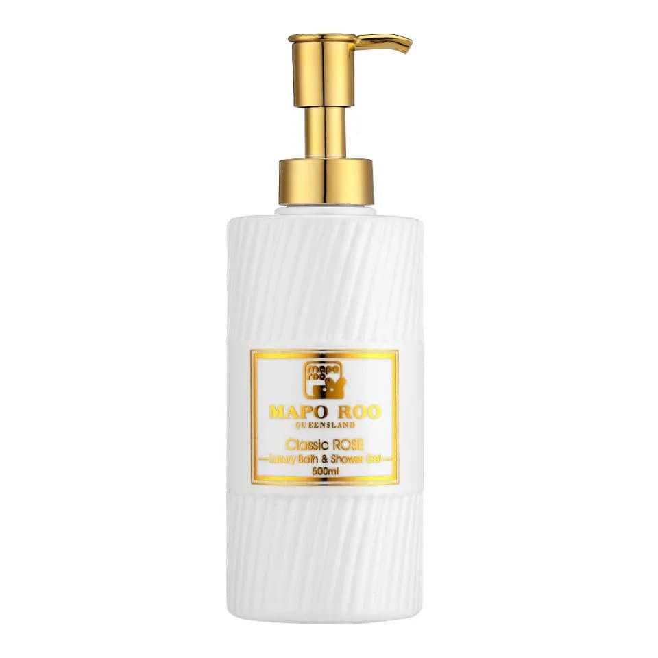 【MAPOROO】經典玫瑰奢華香水沐浴露 500ml|澳思萊 Auslife 天然身體保養