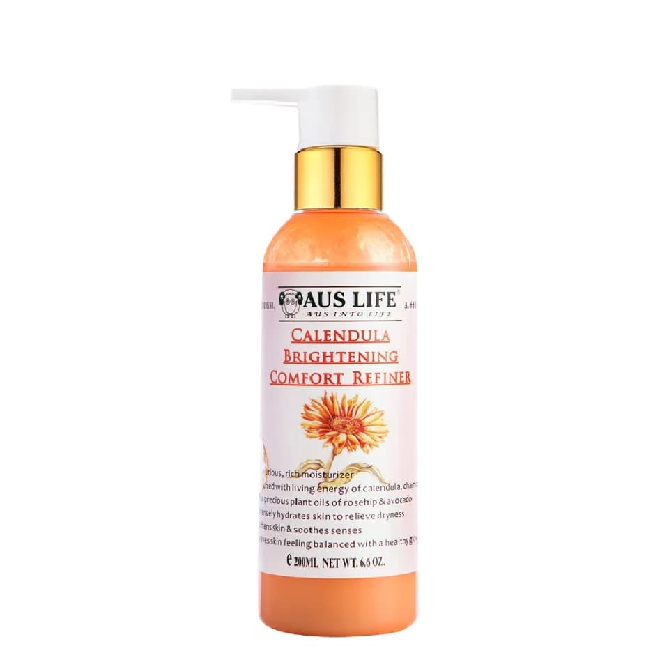 【澳思萊AUS LIFE】金盞花亮白舒緩精萃乳 200ml|澳思萊 Auslife 天然身體保養