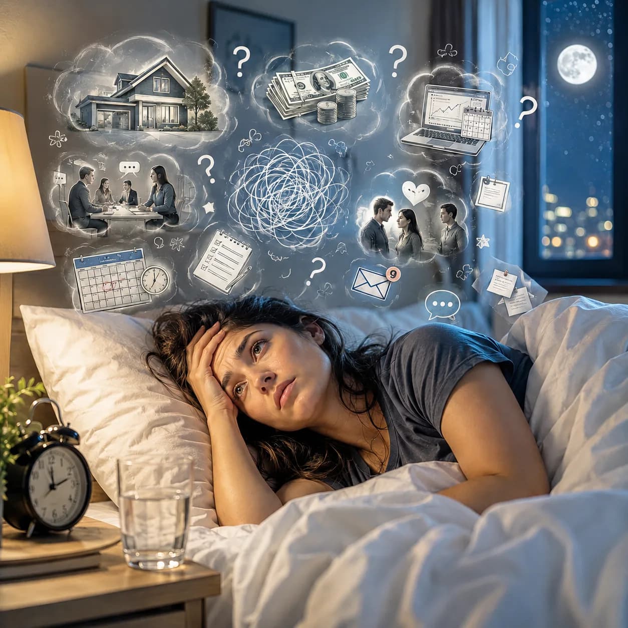 失眠怎麼辦?夜裡翻來覆去睡不著,今晚就能試的4個溫柔助眠法|好眠日常,香氣紓壓|澳思萊芳療筆記封面