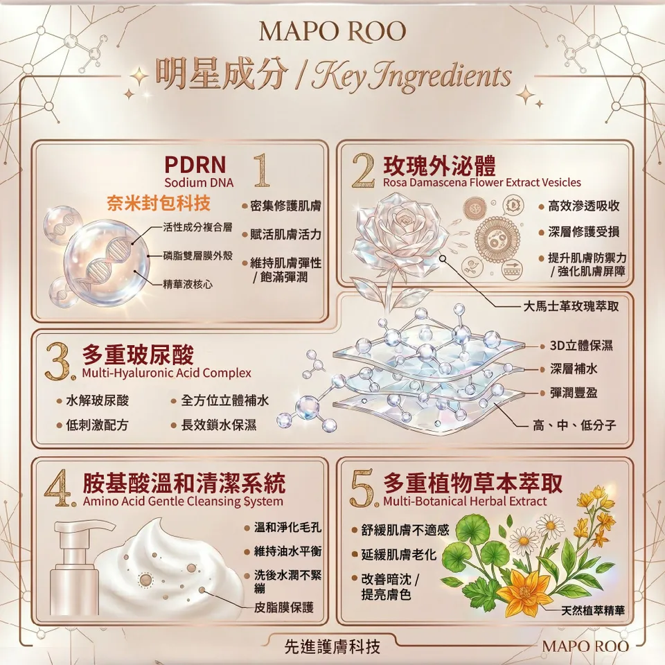 【MAPOROO】PDRN玫瑰外泌體微晶精華潔顏乳150ml 圖 11