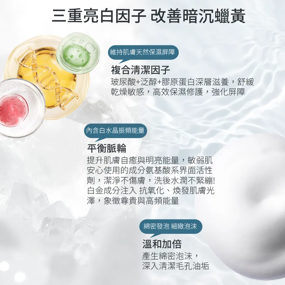 【BEAUTY CROWN】白金胺基酸美白洗面露 330ml 圖 9