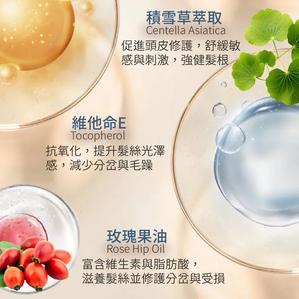 【BEAUTY CROWN】黃金玫瑰B5洗髮精 500ml 圖 7