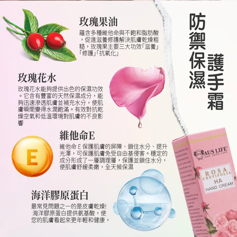 【澳思萊AUS LIFE】防禦保濕護手霜 50ml 圖 4