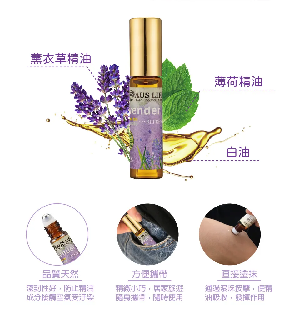 【澳思萊AUS LIFE】薰衣草滾珠舒緩霜 3入組 圖 15