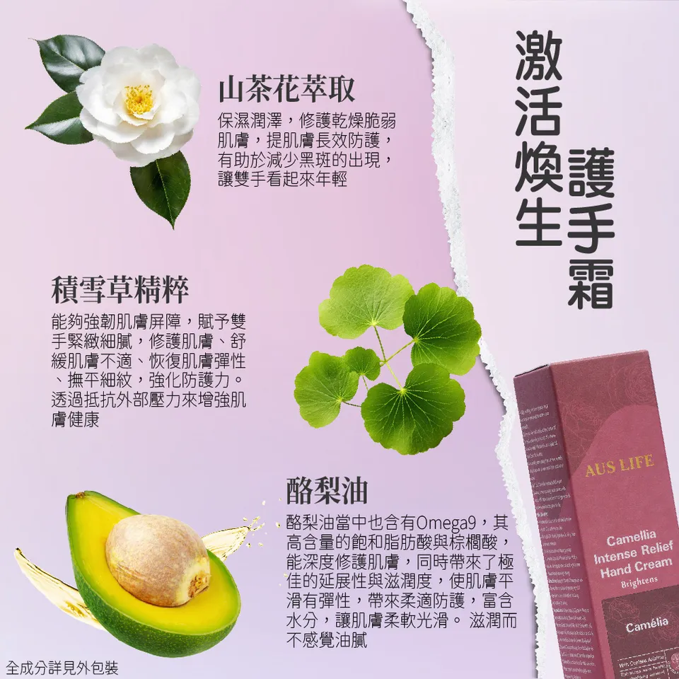 【澳思萊AUS LIFE】芳療精油護手霜及乳木果身體乳 4入組 圖 19