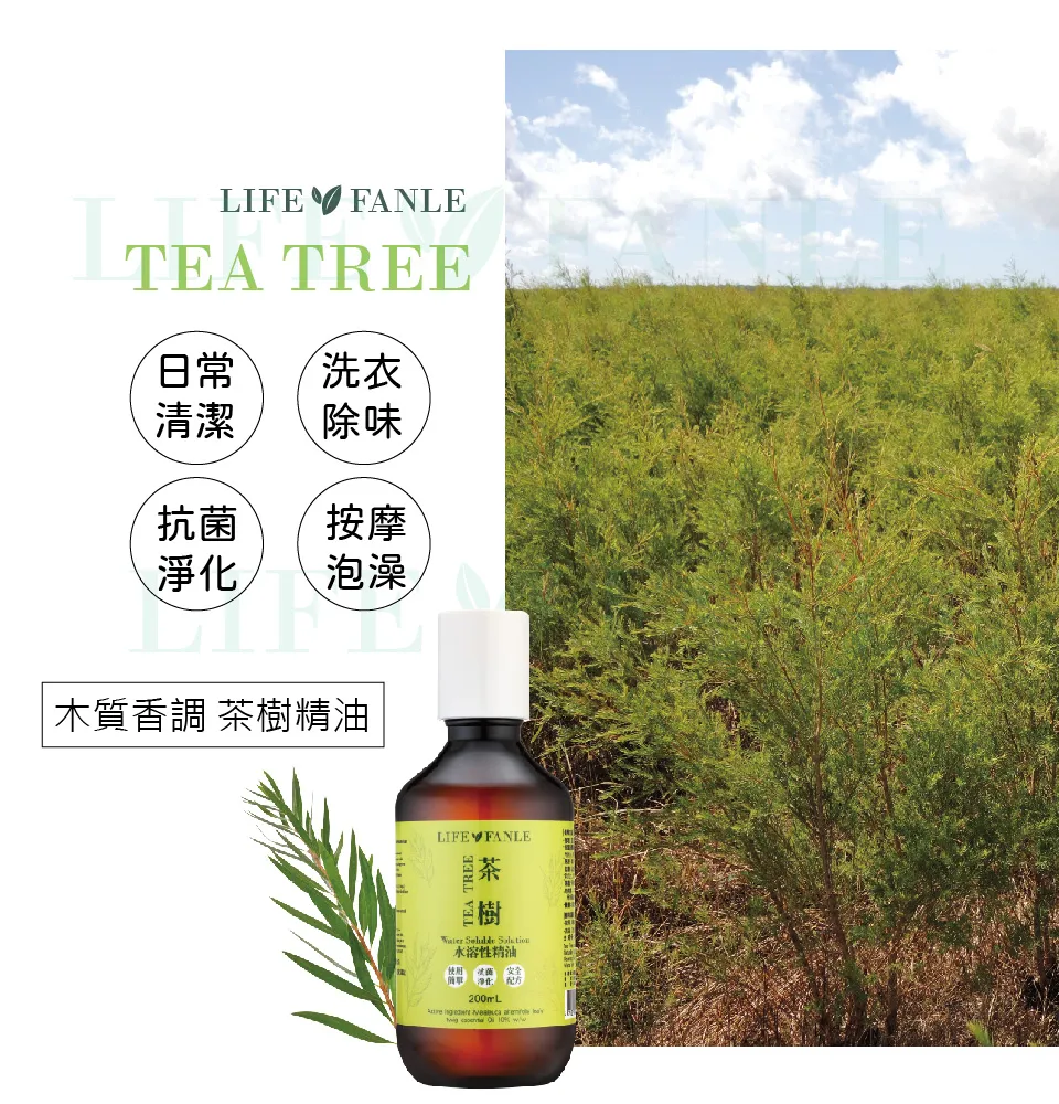 【LIFE FANLE】水溶性澳洲茶樹精油 200ml 圖 7