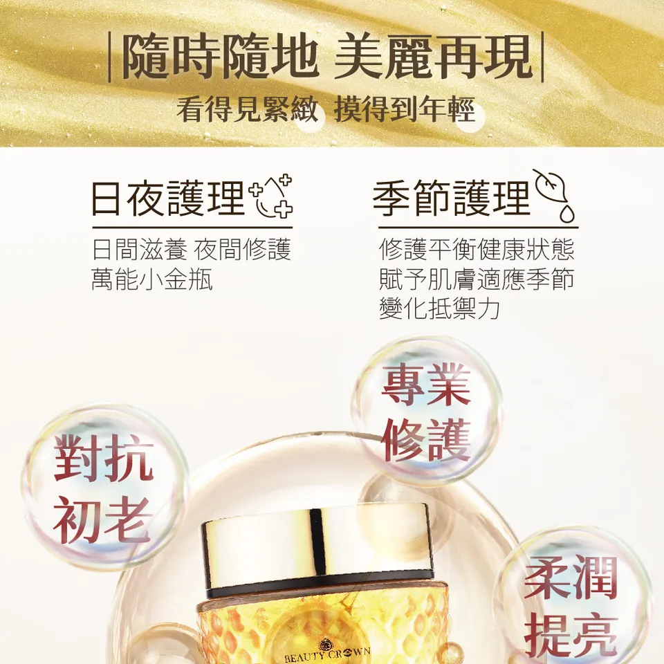 【BEAUTY CROWN】24K黃金胜肽膠原面膜 120ml 圖 11