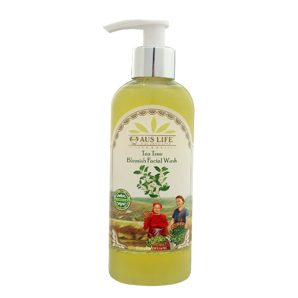 【澳思萊AUS LIFE】茶樹控油調理淨化潔面膠 200ml｜澳思萊 Auslife 身心靈系列