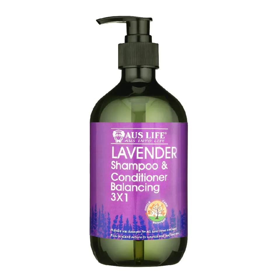 【澳思萊AUS LIFE】薰衣草活絡健康洗髮精 500ml｜澳思萊 Auslife 天然身體保養