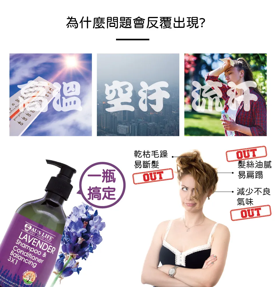 【澳思萊AUS LIFE】薰衣草活絡健康洗髮精 500ml 圖 5