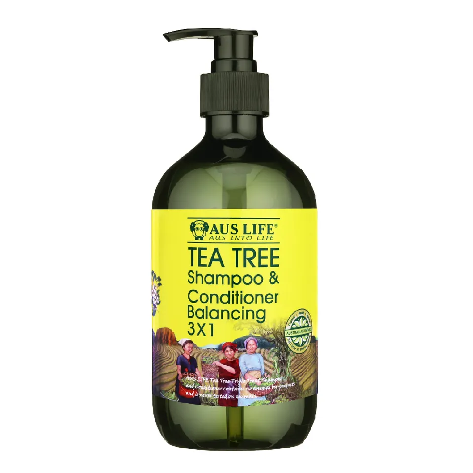 【澳思萊AUS LIFE】茶樹調理活化洗髮精露 500ml｜澳思萊 Auslife 臉部植萃保養