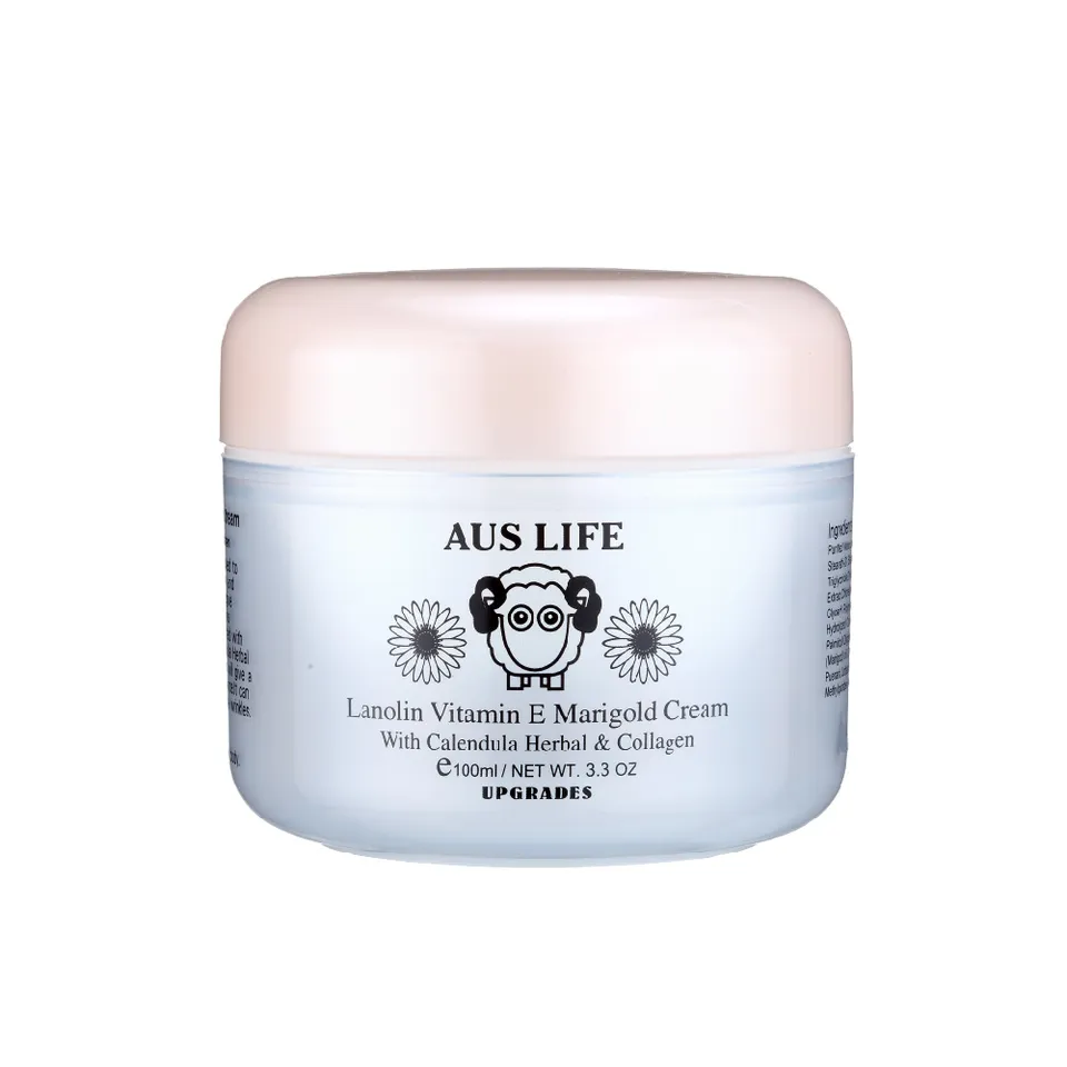 【澳思萊AUS LIFE】金盞花保濕綿羊乳霜(凍) 100ml｜澳思萊 Auslife 臉部植萃保養