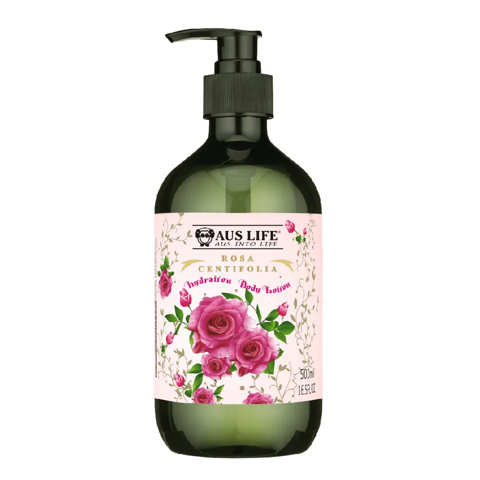 【澳思萊AUS LIFE】玫瑰嫩膚身體乳 500ml｜澳思萊 Auslife 天然身體保養