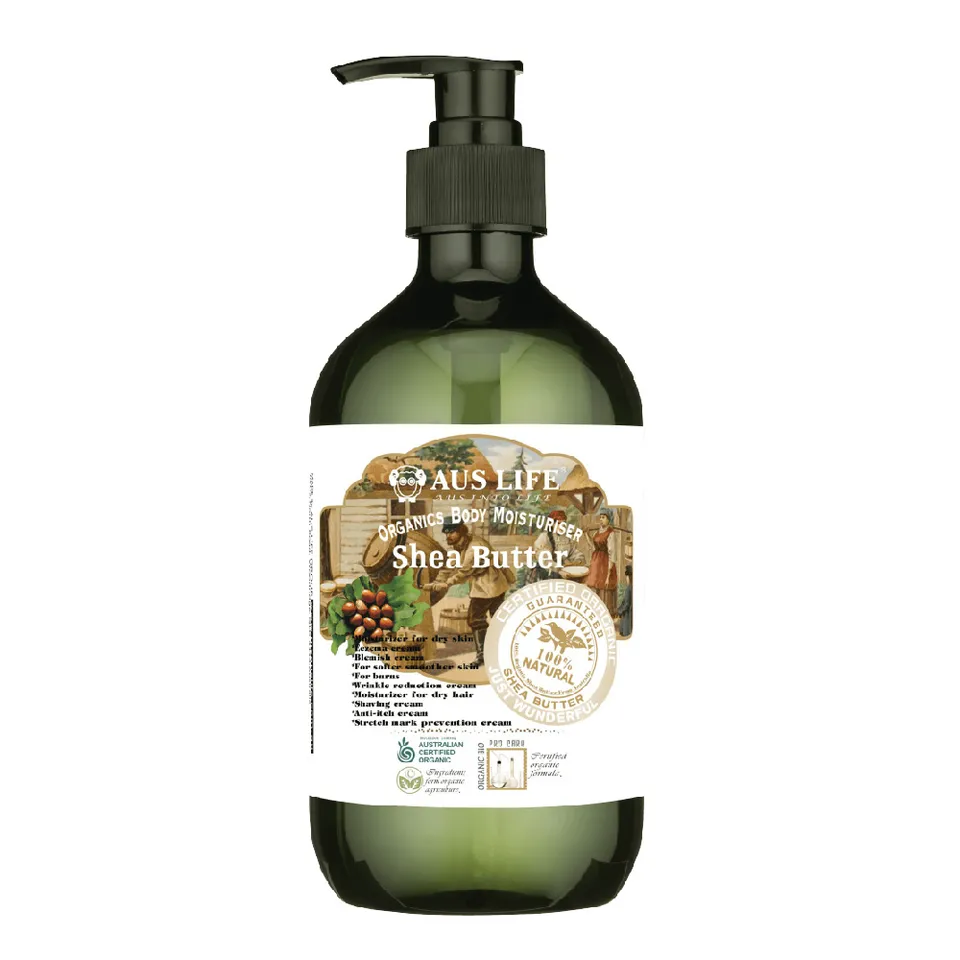 【澳思萊AUS LIFE】乳油木果身體潤膚乳 500ml｜澳思萊 Auslife 天然身體保養