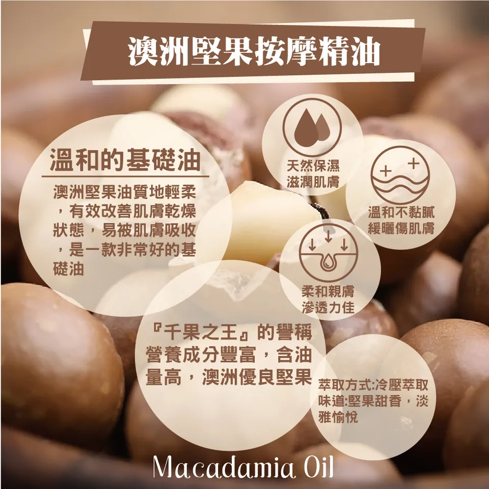 【澳維花園Aus Garden】澳洲堅果按摩油 155ml 圖 5