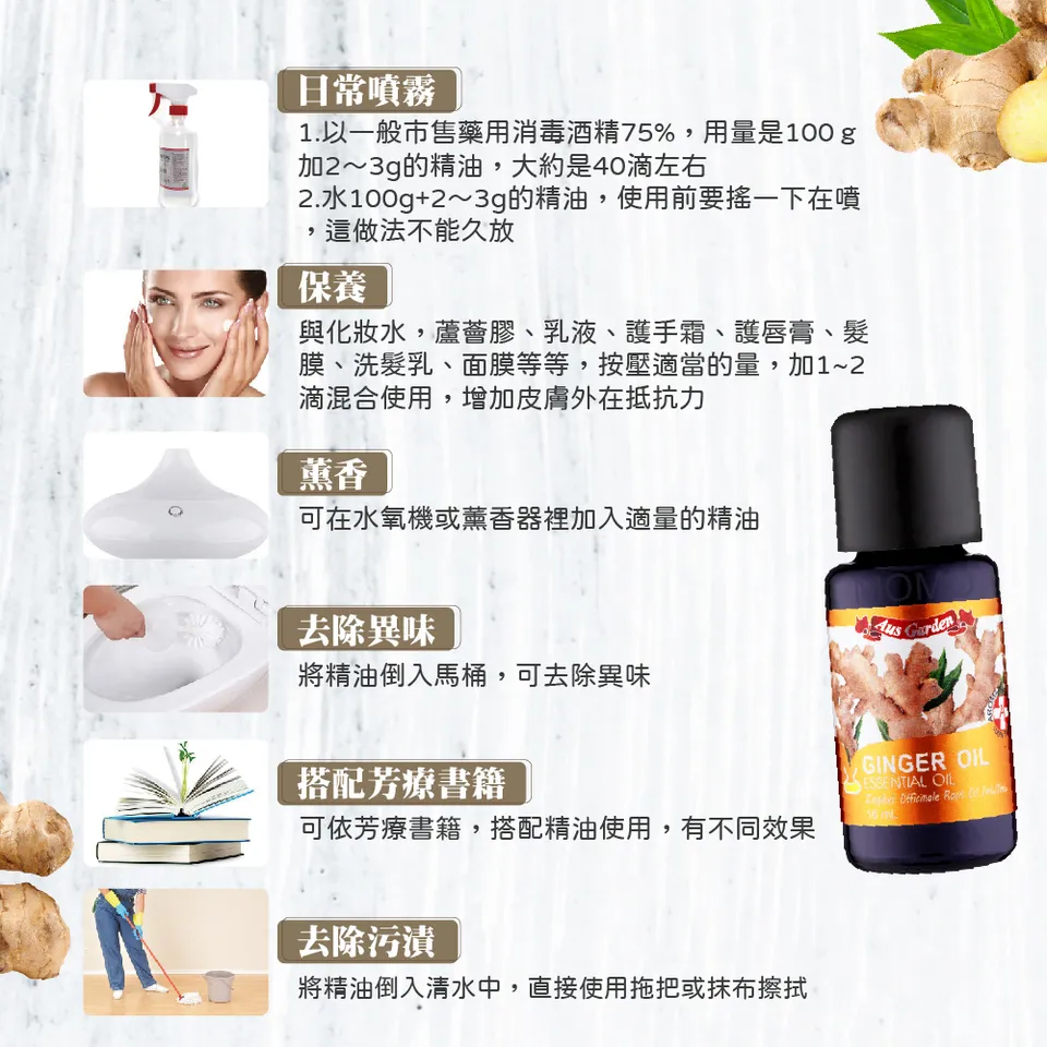 【澳維花園Aus Garden】薑精油 16ml 圖 12