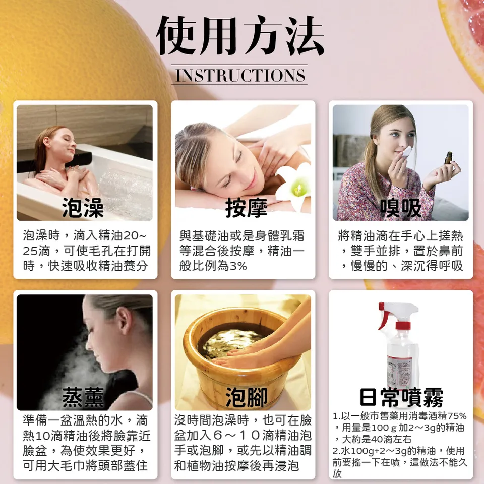 【澳維花園Aus Garden】粉紅葡萄柚精油50ml 圖 9