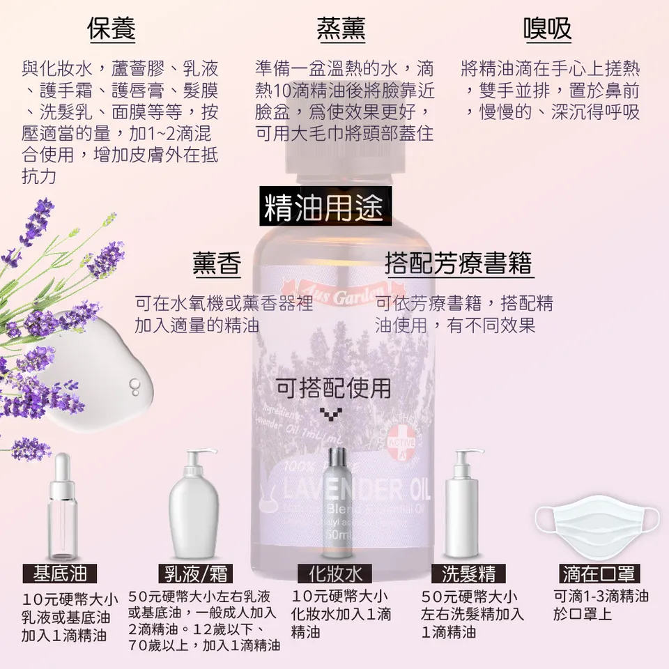【澳維花園Aus Garden】經典薰衣草精油50ml 圖 12